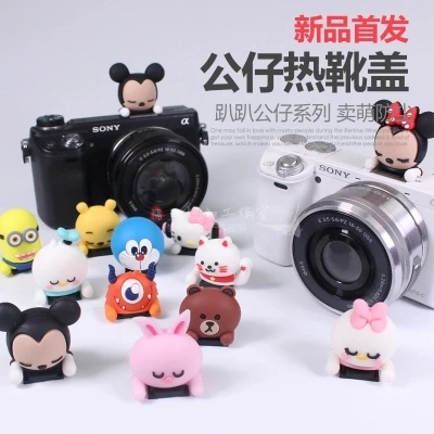 3D мультфильм Герой Мстители камера Фонарик Горячий башмак Крышка для Canon Nikon Fujifilm samsung Panasonic Leica Olympus