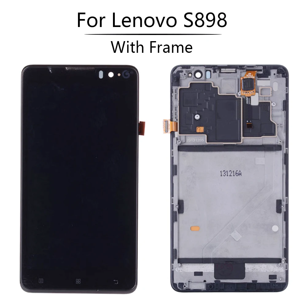 Оригинальный черный дисплей 5 3 дюйма для Lenovo S898 сменный ЖК-дисплей сенсорный