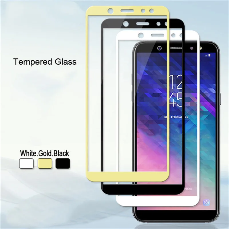Защитный экран на Samsung Galaxy A6 A6plus A600F протектор экрана из закаленного стекла 2018 г.|Защитные стёкла и плёнки для