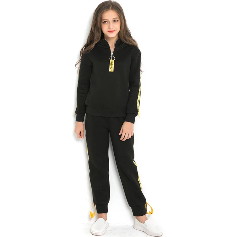 Новинка 2018 детский осенний костюм свитер с капюшоном комплект из двух предметов