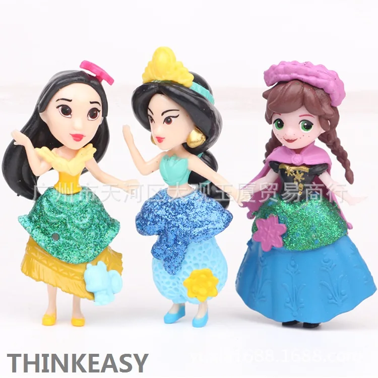 12 шт./компл. детская Милая одежда с изображением замка Дисней Анны и Eelsa