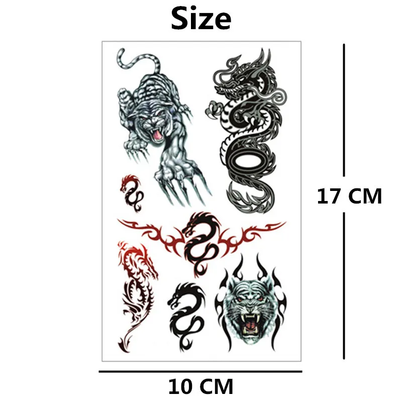 SHNAPIGN Eastern Saint Beast временные тату боди арт флэш наклейки татуировки 17*10 см