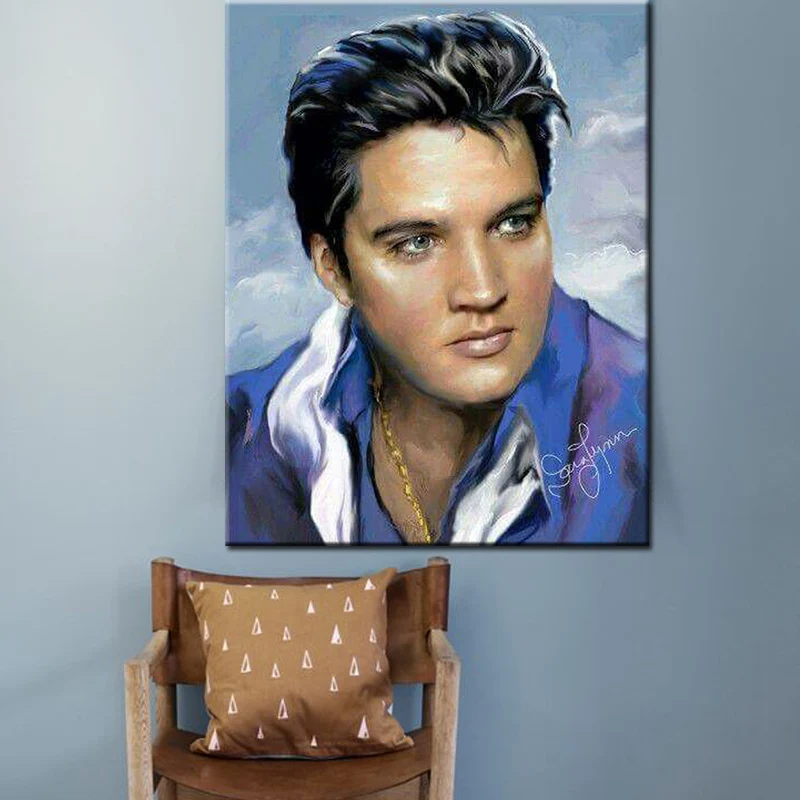 Современные настенные картины Elvis Presley Постер короля винтажные раскраски по