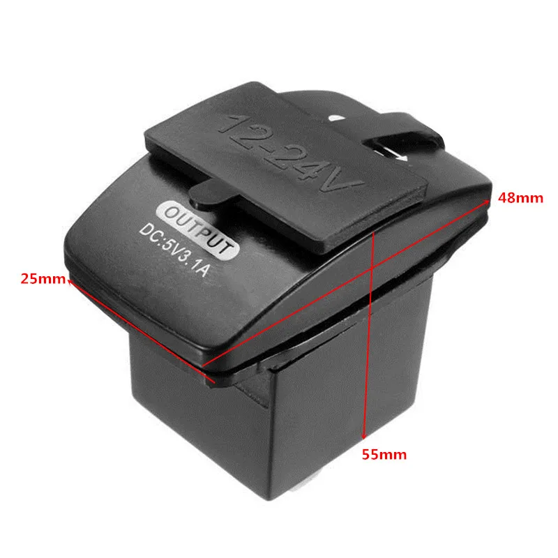 12 V-24 V 5V 3.1A с 2 портами(стандарт для косплея «Дуэль Порты Зарядное устройство Прикуриватель разъем Адаптера Сплиттер Мощность Авто Мото лодок UTV ATV
