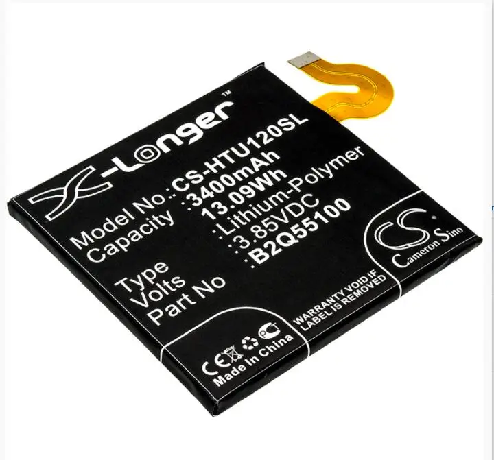 

Cameron Sino 3400mAh battery for HTC Exodus 1 Exodus 1 Global Exodus 1 Global Dual SIM U12 Plus U12+ 35H00278-00M