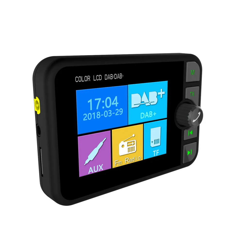 Улучшенная Мода цветной экран автомобиля DAB радио цифровой радио адаптер с Bluetooth потоковой музыки