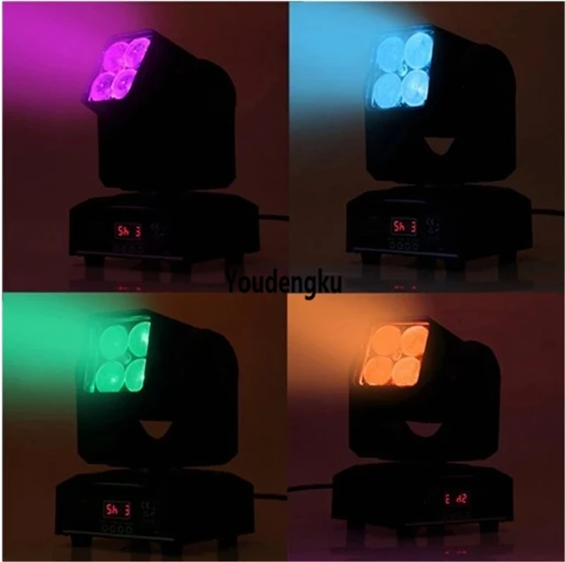 Маленькая Вращающаяся головка rgbw led zoom 4x10w 4 в 1 10 Вт | Лампы и освещение