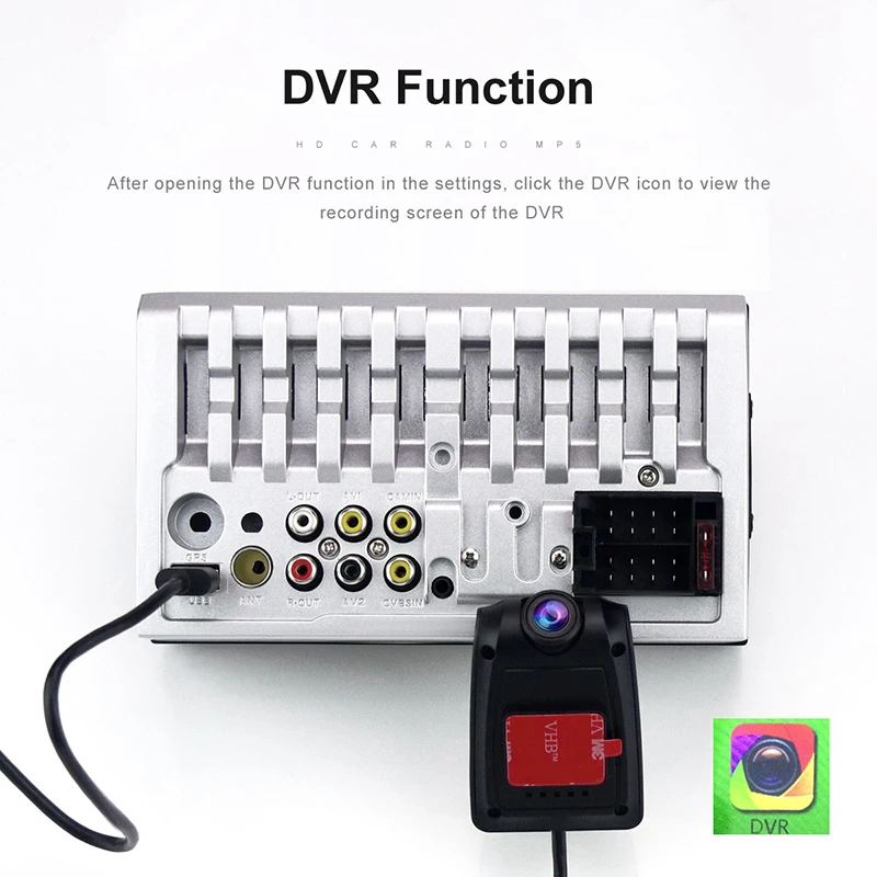 Центральный мультимедийный видеорегистратор Multimidia для автомобиля фронтальная