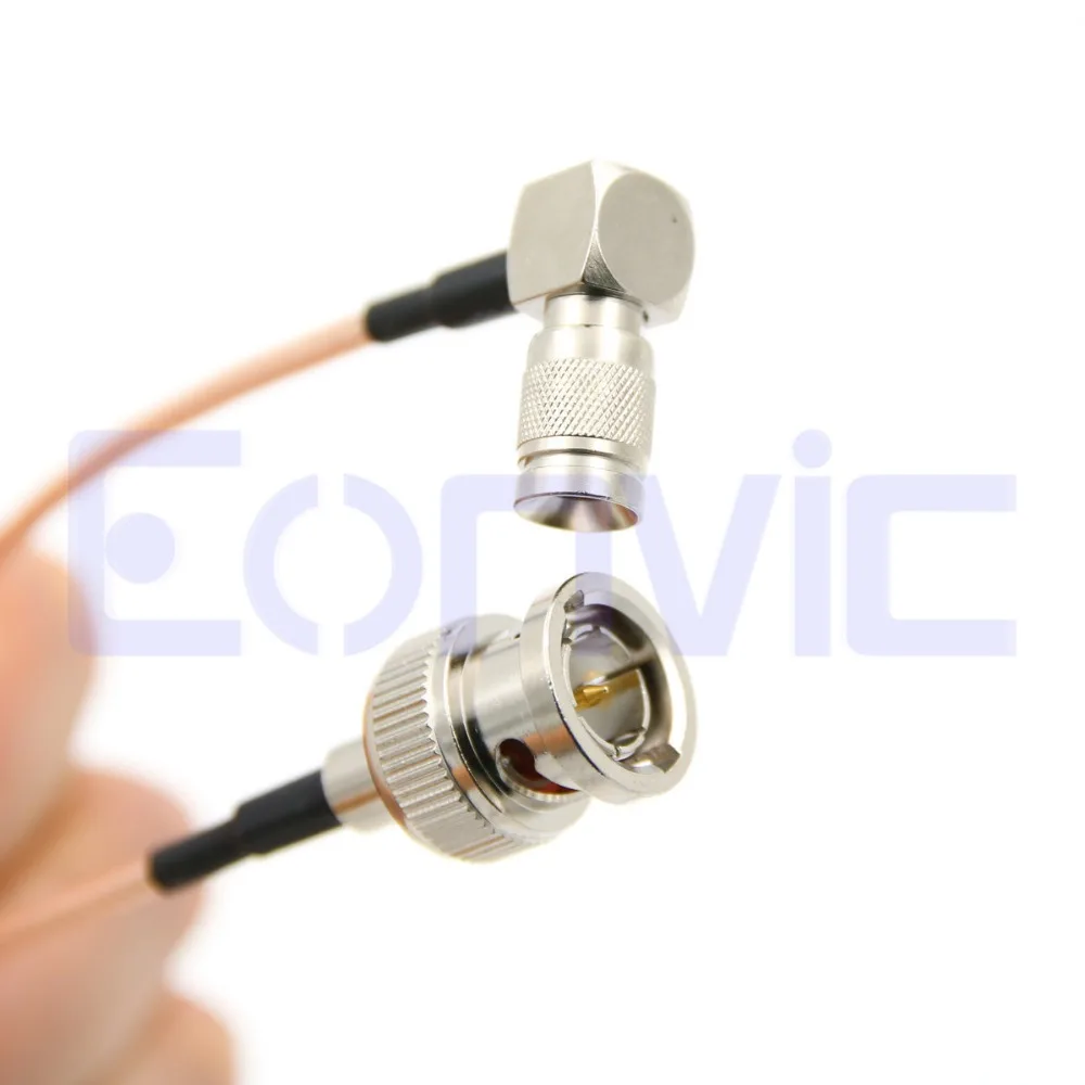 Eonvic BNC Male to Right Angle DIN1.0/2.3 RG179 Coax 75ohm SDI Pigtail Blackmagic Cable 15cm | Обустройство дома