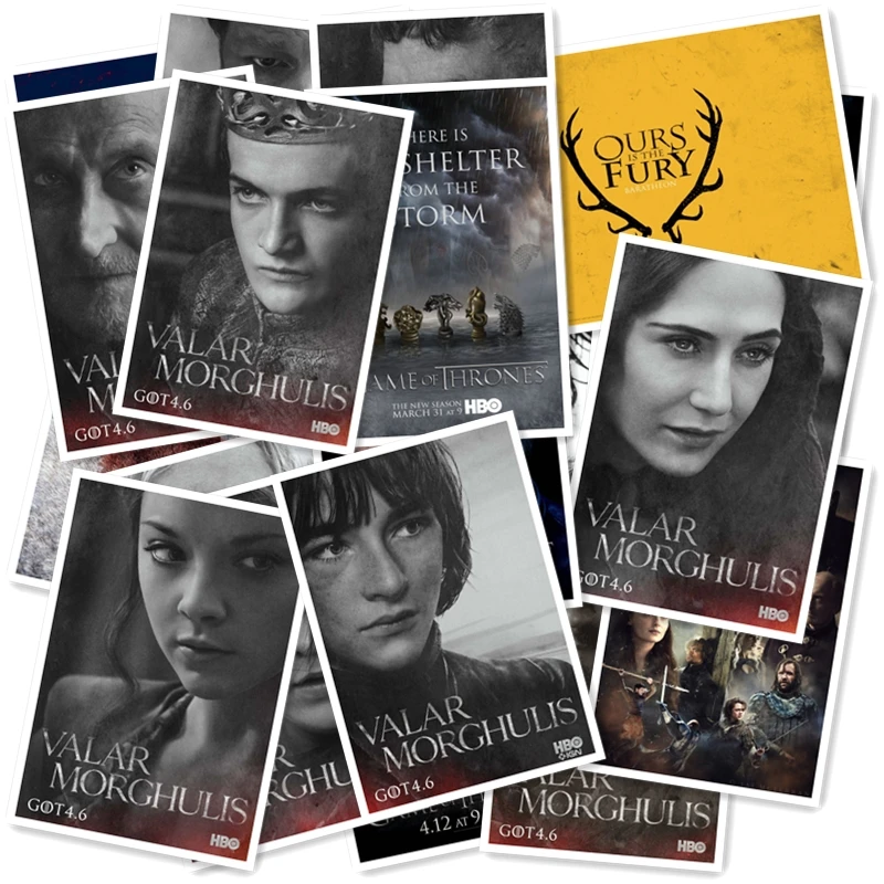 A1-13# Серия 2, наклейки "Игра престолов", 20 шт., домашний декор, Стильные наклейки на холодильник, настенные наклейки для путешествий, чемоданы с граффити, Стильные наклейки