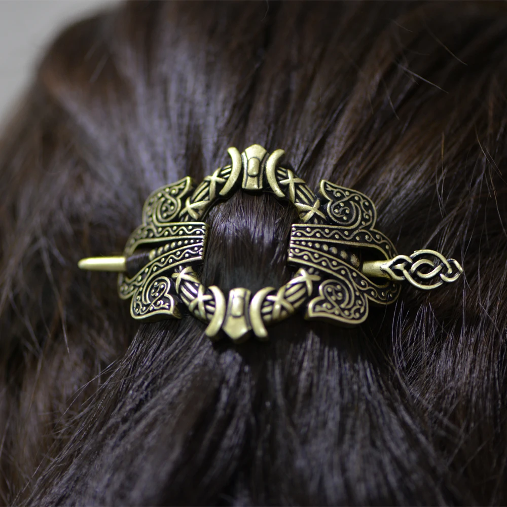 

LANGHONG 1PCS Celtics Hair Clip Viking Hairpin For Women Talisman Jewelry