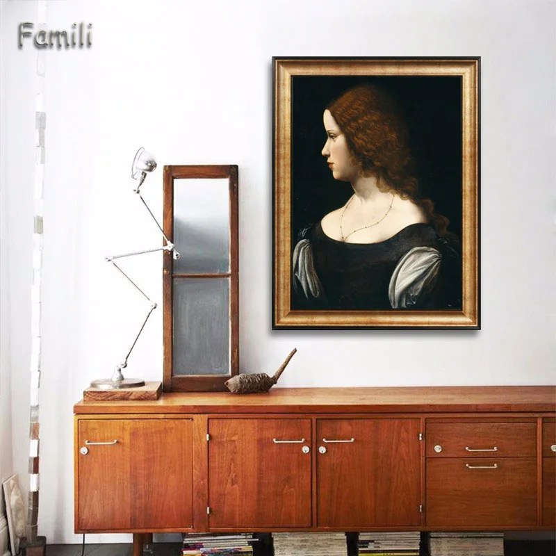 Картина маслом Leonardo Da Vinci The Mona Lisa Smile классика холст принт постеры Настенная