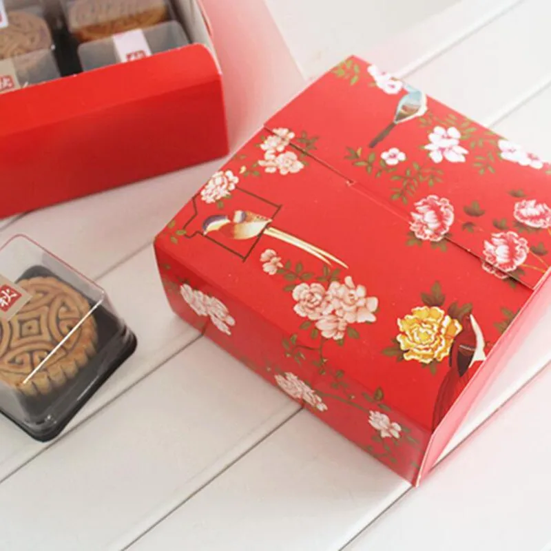 Оптовая продажа 20 шт./лот картонная коробка из красной бумаги для ключей