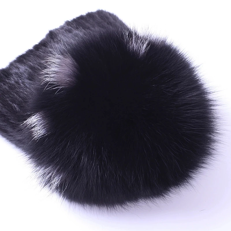 Женская меховая шапка из норки и лисы|fur cap|caps for womenwinter cap women |
