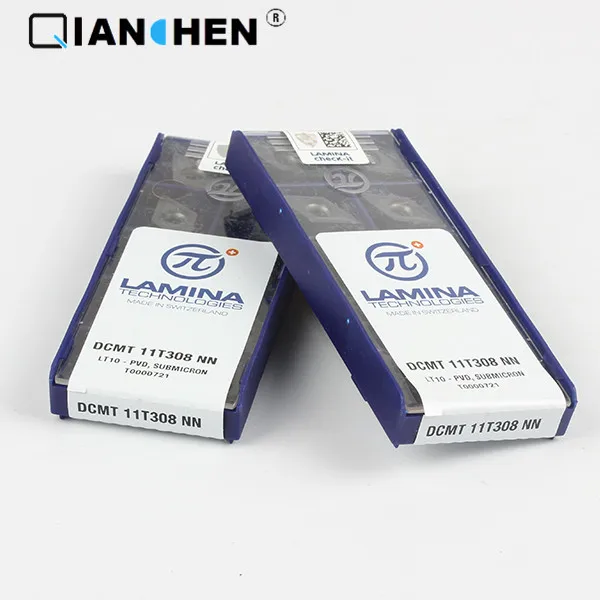 Оригинальные высококачественные Высокопроизводительные LAMINA DCMT 11T308 NN LT10(10 шт./лот) вольфрамовые карбидные режущие инструменты вставки