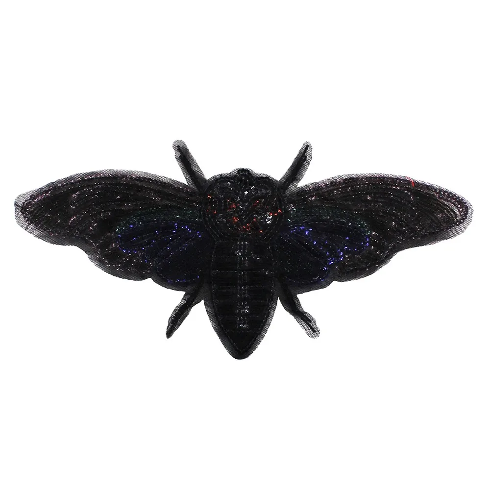 1 шт. разноцветная блестящая стрекоза|bee patch|sequined motifssequin applique |