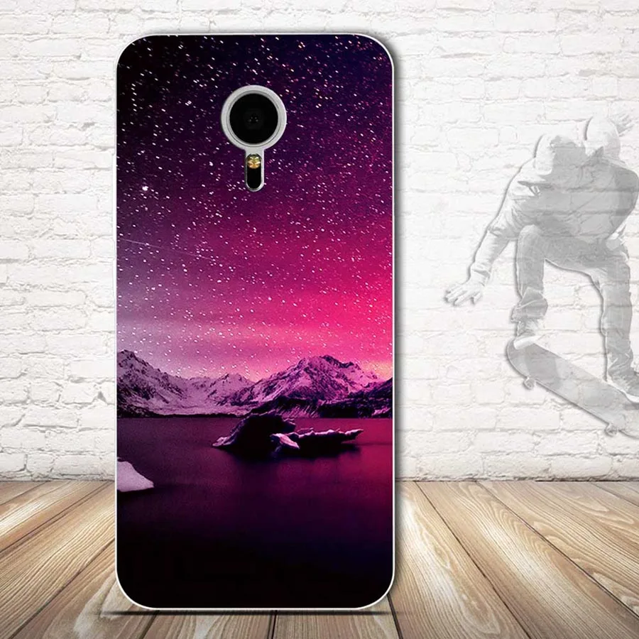 Мягкий чехол из ТПУ для Meizu MX5 с мультяшным черепом силиконовая задняя крышка Funda