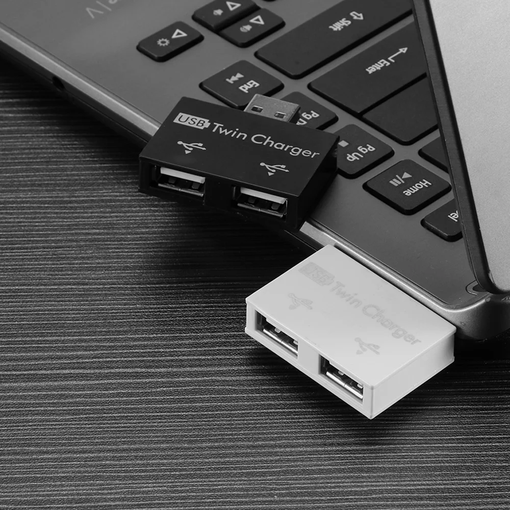Powstro Mini usb хаб с 2 портами адаптер зарядного устройства Лидер продаж Модный Новый