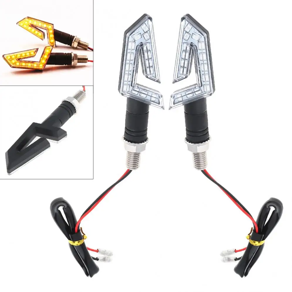 

2шт 15LED 3000K 0,5 W ABS Универсальный мотоциклетный Янтарный Желтый светильник сигнальный светильник