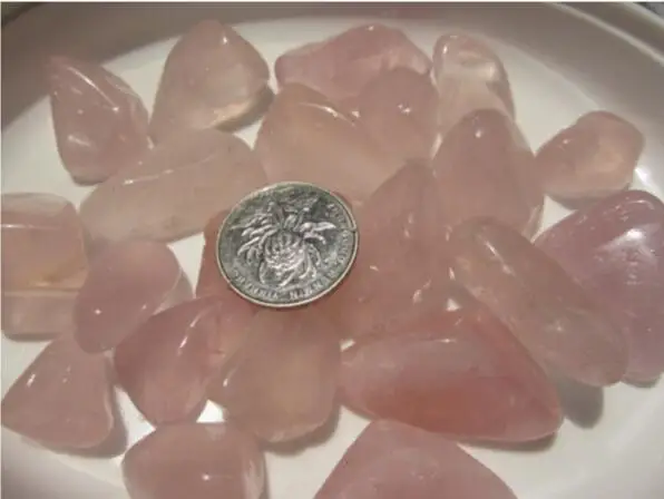 

natural rose quartz crystal gravel pink crystal Tumbled stone crystal healing feng shui decoration