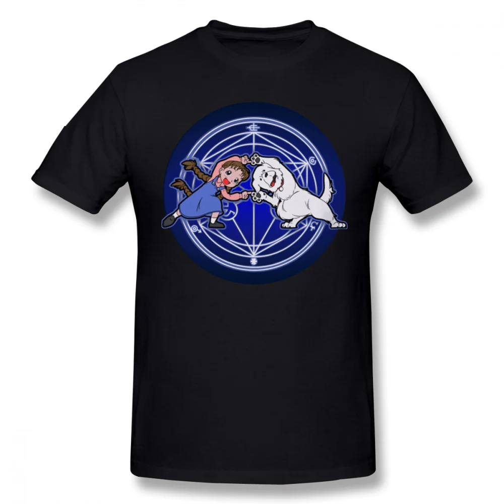 Стальной алхимик футболка Fullmetal Ha Ver Glow T Shirt Oversize Печатный Мужская лето хлопок