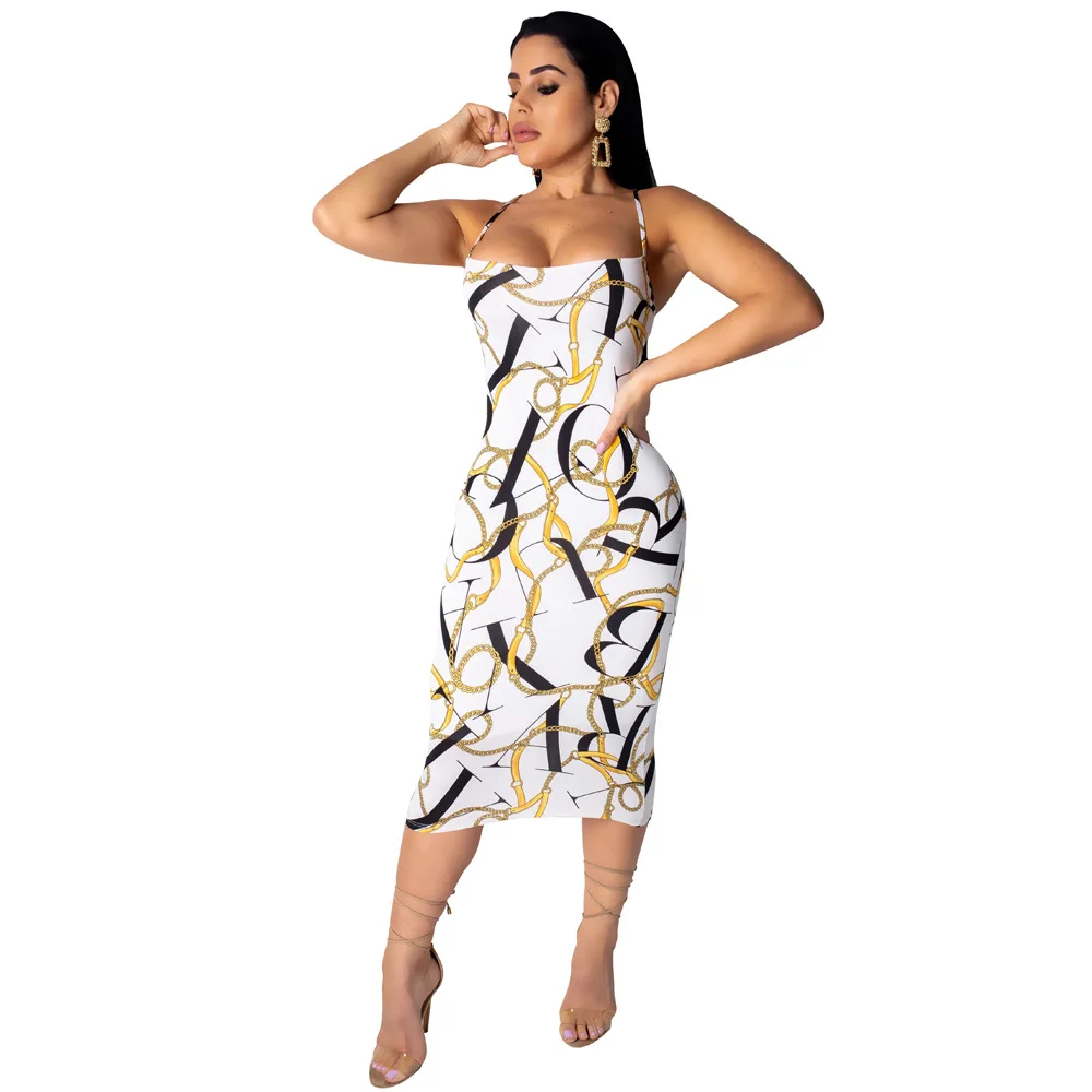 Черное/темно-синее/бордовое/Белое модное женское облегающее платье с принтом