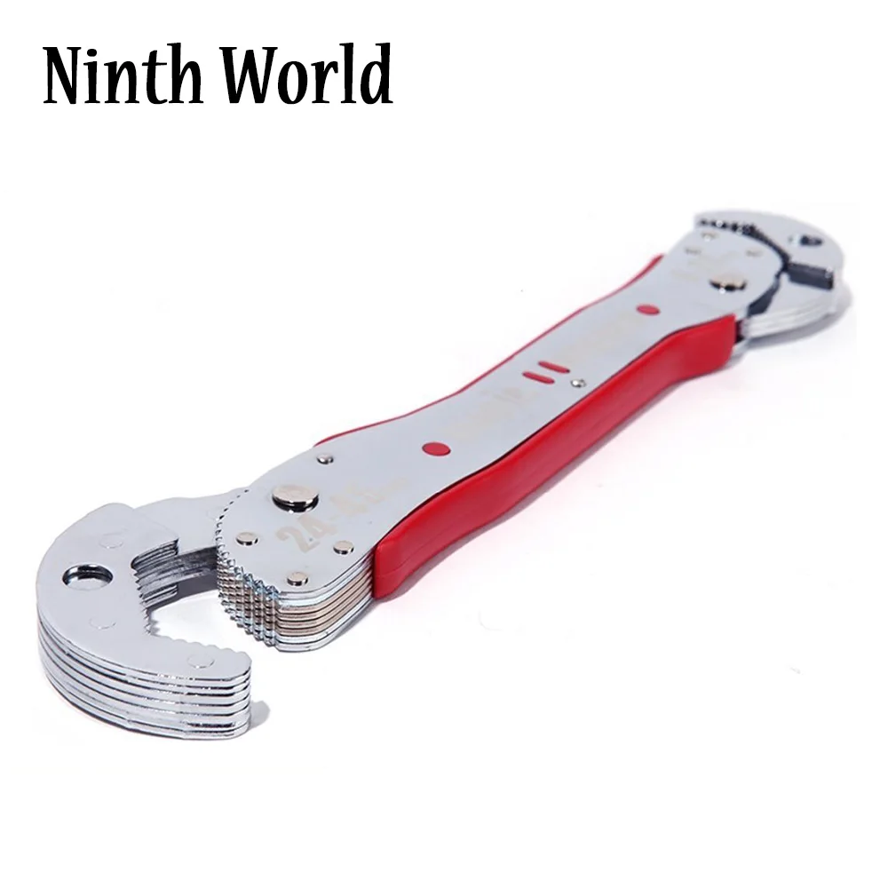 Universal Wrench 15/16"- 13/8" 9-45mm High Torque Adjustable Spanner Wrench Bionic Wrench Snap Grip Pipe Wrench Hand Tool