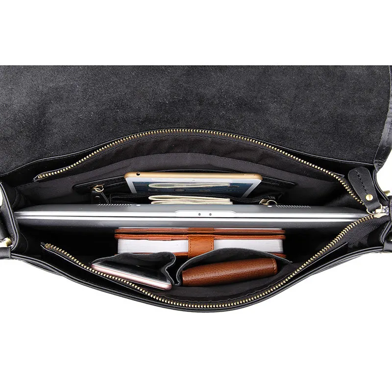 2017 Новый Первый слой Кожи Сумка мужская Бизнес Мешки Плеча Письмо Портфель