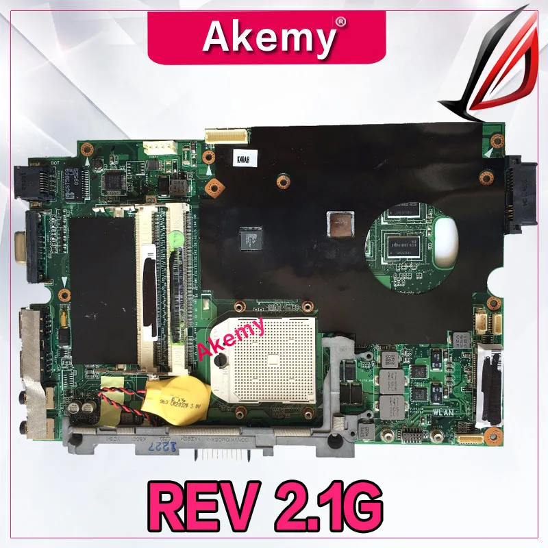 Akemy 15," дюймов для Asus K50AB K50AF K50AD материнская плата для ноутбука DDR2 K40AB REV: 2,1G рабочая