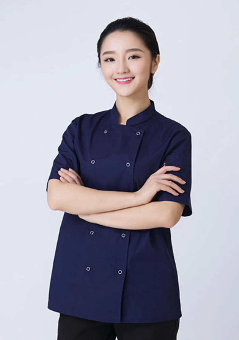 2017 хит моды Лето женская форма шеф-повара с коротким рукавом западный ресторан