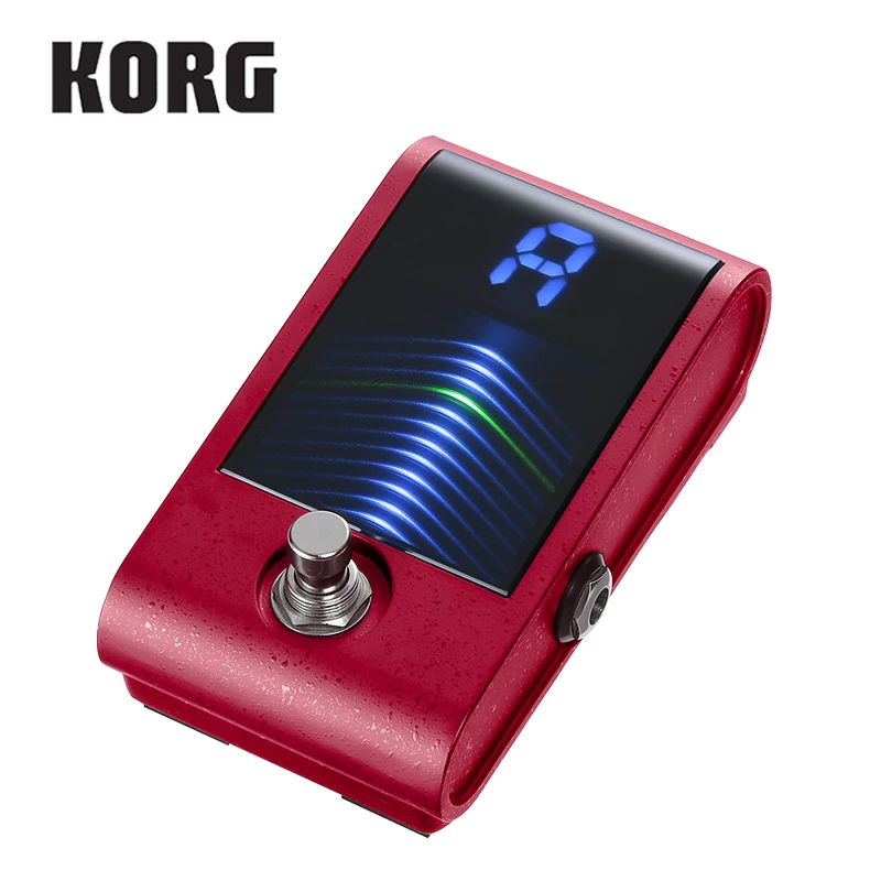 Korg PBCS Pitchblack пользовательский Педальный тюнер с 3D визуальным измерителем Дисплей