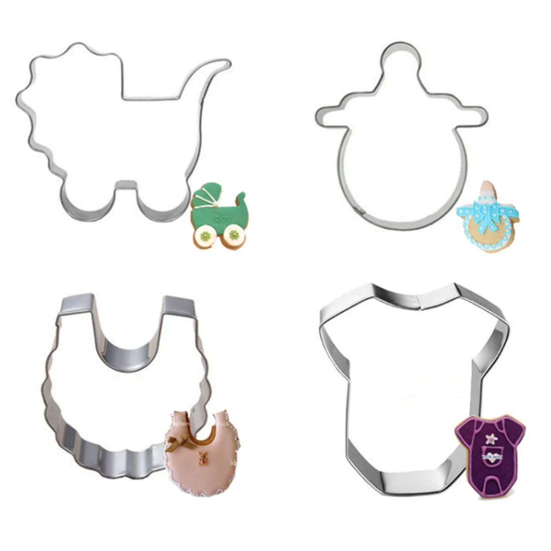 7 шт./компл. Детские серии в форме соски из нержавеющей стали печенья резаки формы