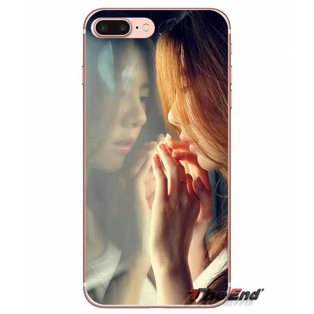 Для sony Xperia Z Z1 Z2 Z3 Z5 компактный M2 M4 M5 E3 T3 XA Aqua LG G4 G5 G3 g2 мини Капа печальный девушка