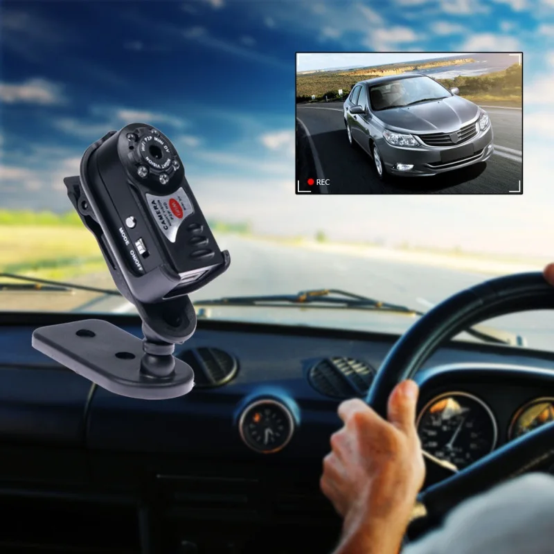 Mini Q7 Camera 480P Wifi Infrared Night Vision with Six Lights 300 000 (dpi) Camcorders Kits for Car Home Security-TF CCTV | Электроника
