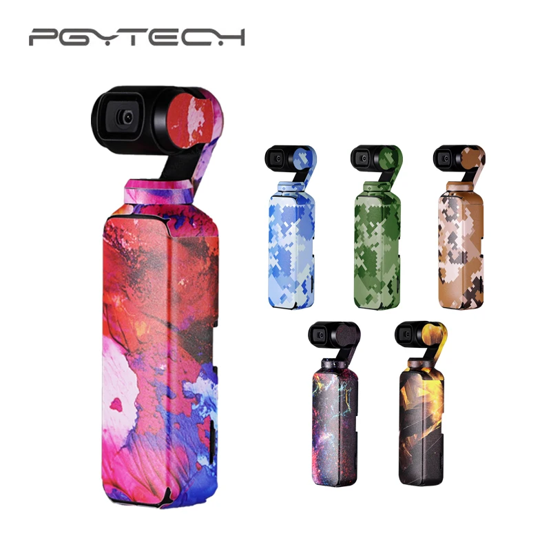 PGYTECH 4 шт. Набор наклеек для DJI Osmo карманные водонепроницаемые наклейки защитная пленка для DJI Osmo карманные аксессуары