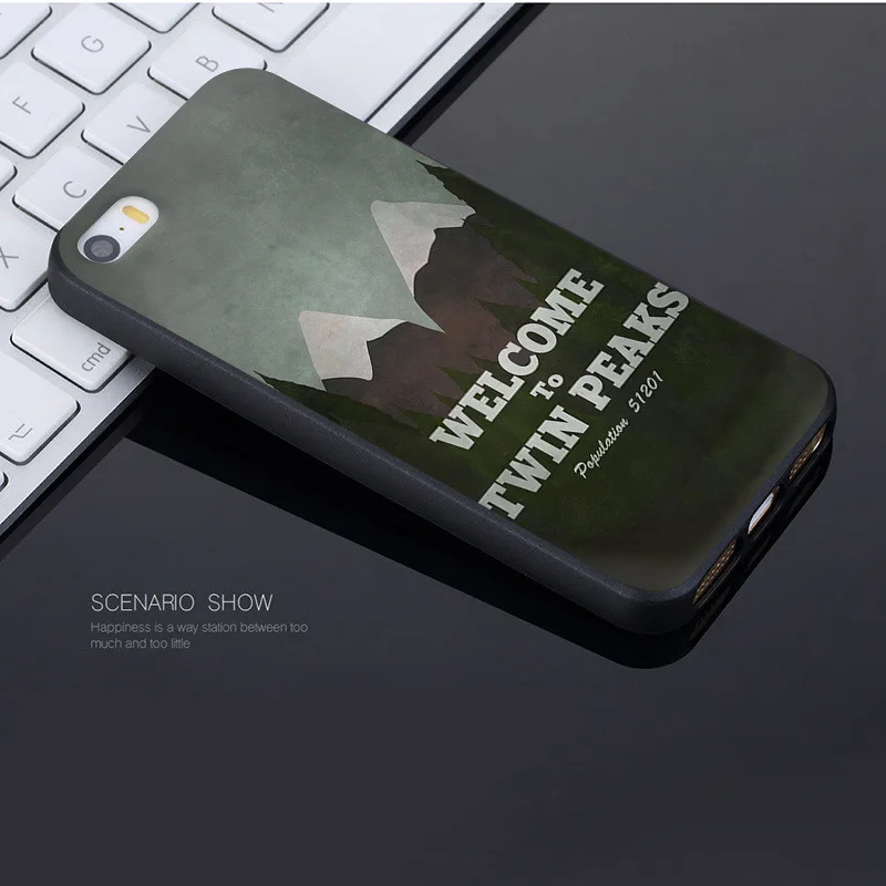 MaiYaCa Добро пожаловать в Твин Пикс черный чехол для iPhone X 8 7 6 6S Plus 5 5S SE чехол XS XR XSMAX
