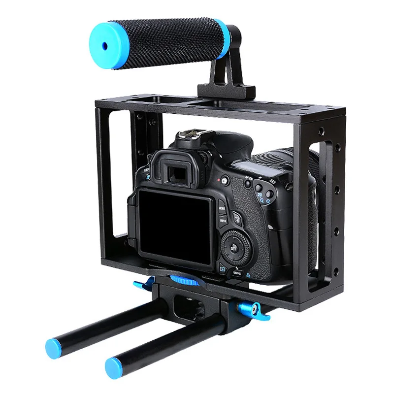 YELANGU C1 алюминиевый сплав 15 мм рельсовая штанга DSLR камера видео клетка со