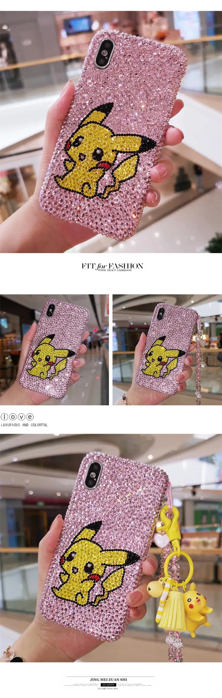 Для iPhone XS max XR X Роскошный чехол shelliemei с блестящим бриллиантом милый чехол Duffy для iPhone 8 8plus 7 7plus 6 6S 6splus+ шикарный ремешок