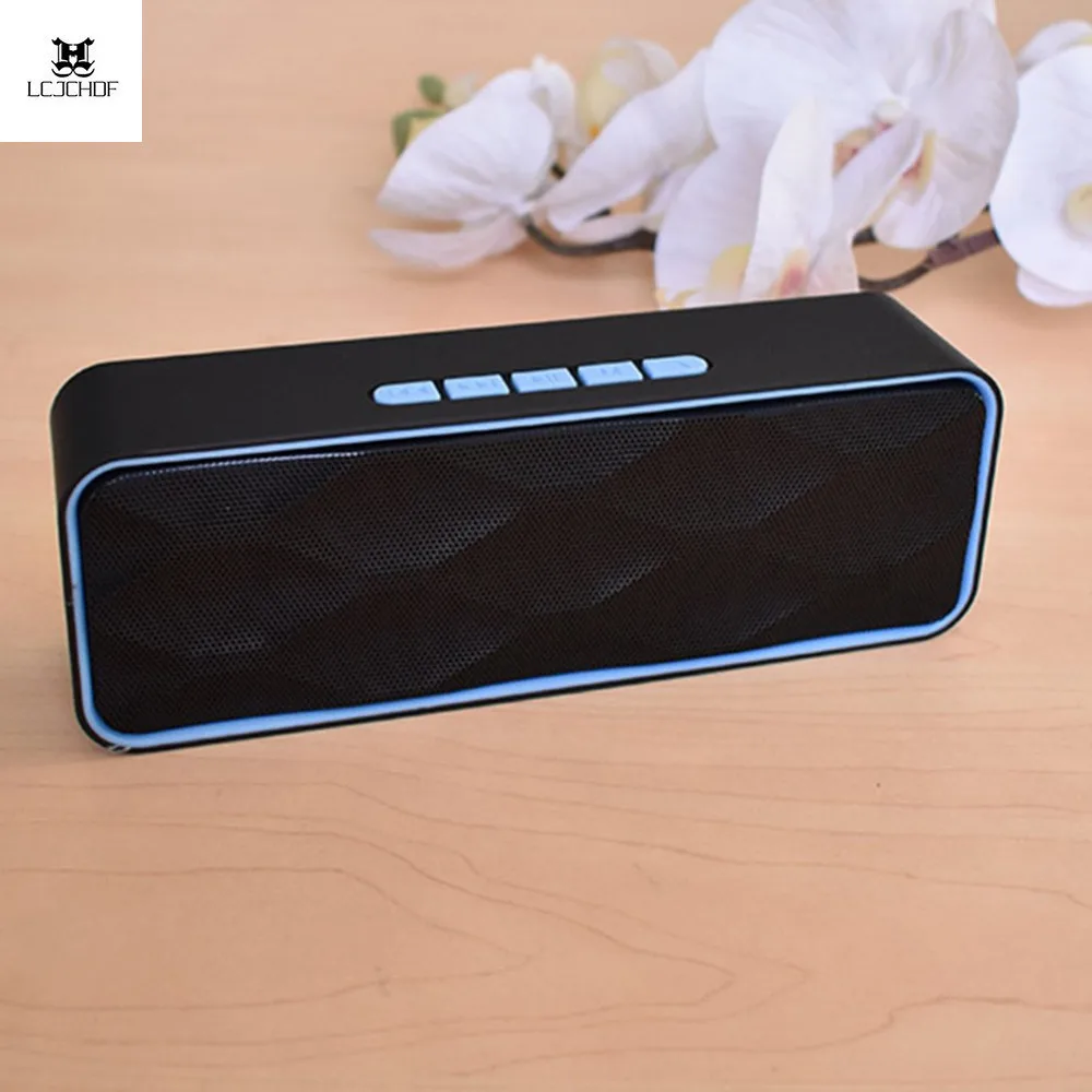 S211 портативный открытый Bluetooth динамик Hd стерео Колонка для басов Беспроводная резонирующая коробка Tf карта U диск MP3-плеер громкоговоритель с микрофоном