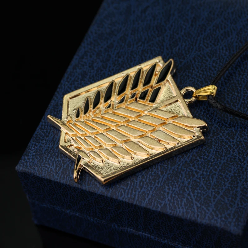 Модное ожерелье из аниме атака на Титанов ожерелья с кулоном в виде крыльев