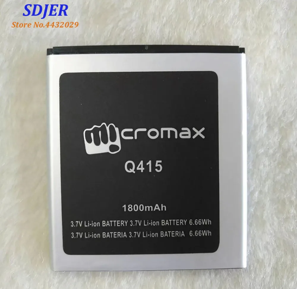 Высокое качество оригинальный для Micromax Q415 мобильный телефон литиевая батарея