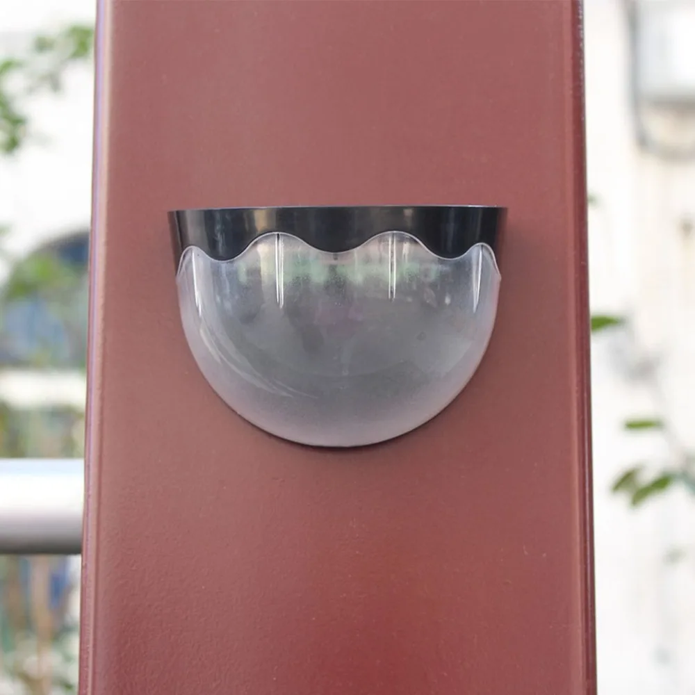 Durable 6PCS LED Solar Lamp Sensor Waterproof Light White Fence Gutter Garden Yard Roof Wall |