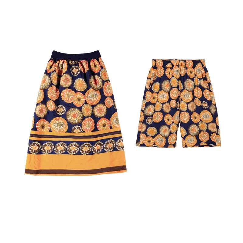 2019 летние платья для мамы и дочки наряды малышей девочек сына Цветочная юбка в