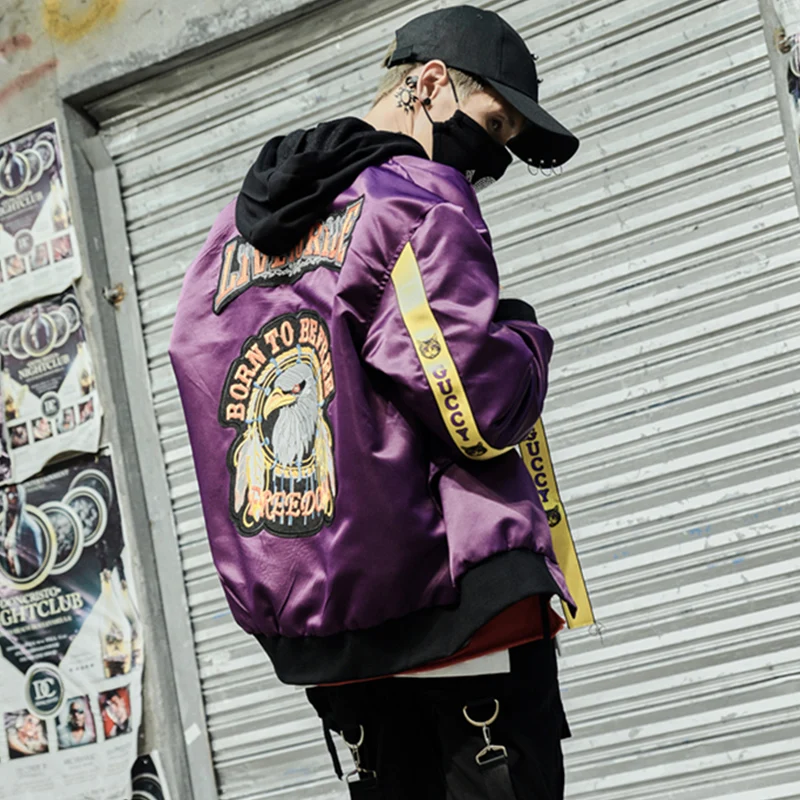 Куртка бомбер мужская оверсайз в стиле Токио повседневная винтажная тактическая