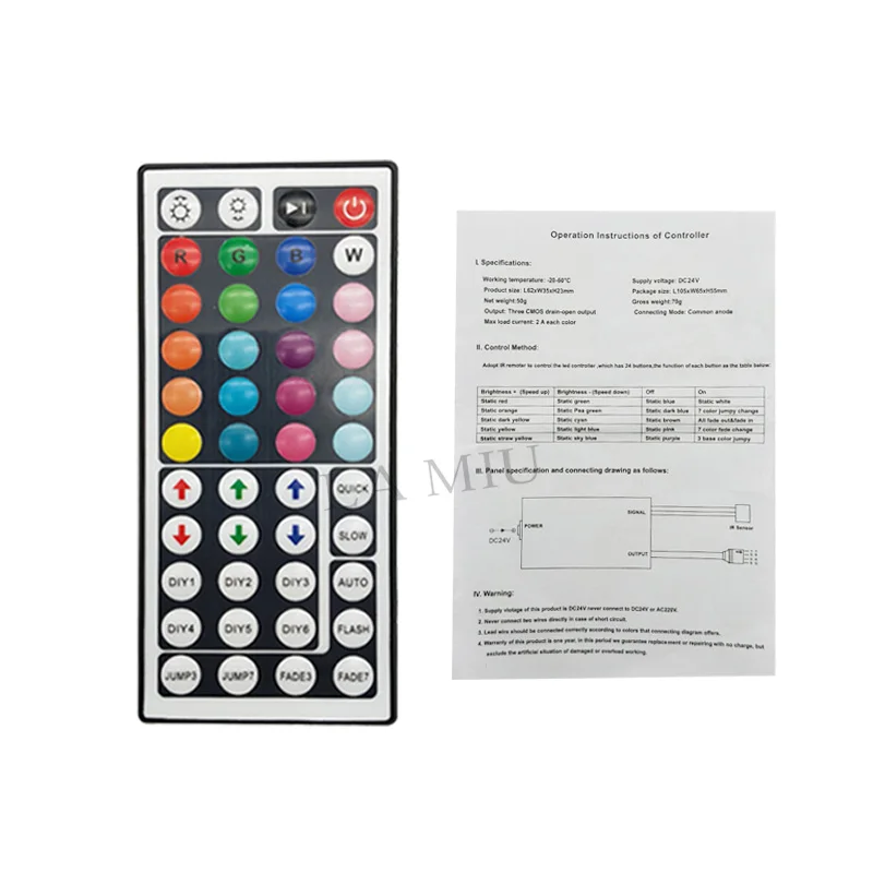 Светодиодный RGB пульт дистанционного Диммер Мини ИК/ИК USB 24/44 кнопочный пульт DC 5 V/12 V/24 V для 5050 3528 2835 Светодиодные ленты огни