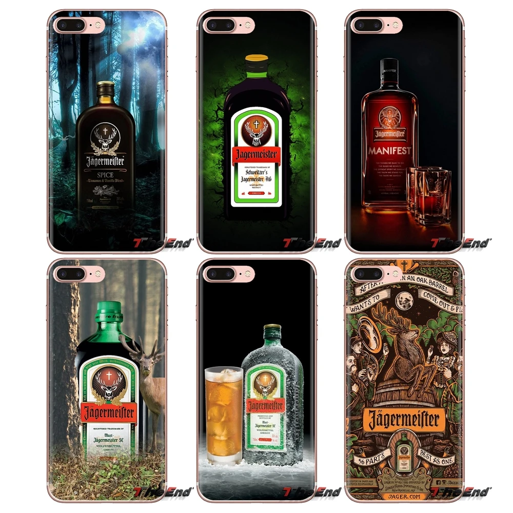 Silicone Cases Cover For HTC One U11 U12 X9 M7 M8 A9 M9 M10 E9 Plus Desire 630 530 626 628 816 820 830 Jagermeister Retro Bottle |
