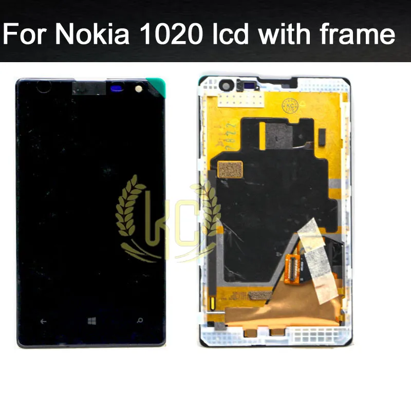 ЖК дисплей Дисплей + дигитайзер Сенсорный экран с Рамки сборки для Nokia Lumia 1020