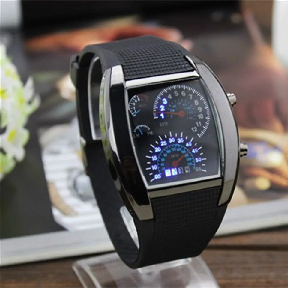 Часы наручные мужские светодиодные модные спортивные цифровые Роскошные