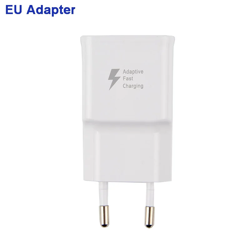 EU Adapter Samsung планшет быстро Зарядное устройство 5V 2A для samsung GALAXY Tab A 10,1 T585C T350 Tab A 9,7 T555C T550 Tab S2 T819C T710 - Тип штекера: EU Adapter