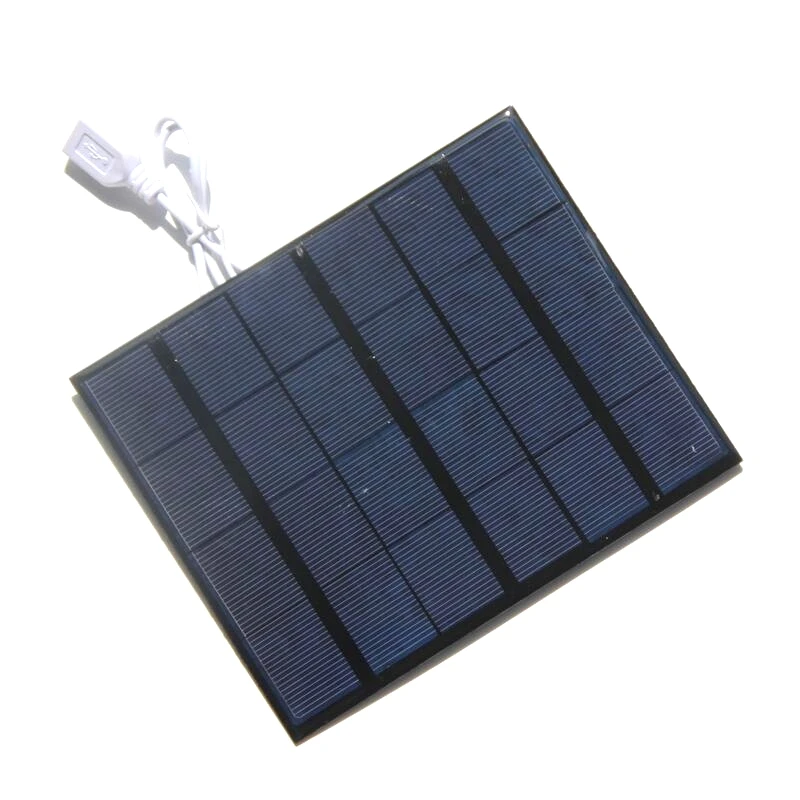 BUHESHUI USB железный вентилятор 6 дюймов охлаждающий + 3 5 Вт Солнечная Панель зарядное